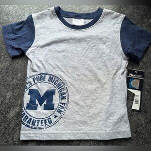 NWT Michigan Wolverines Unisex Baby T shirt, MSRP $22, 18 Mo.